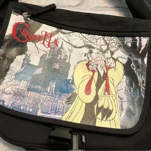 New without Tags Cruella de Vil Black Messenger Bag and Wallet Set